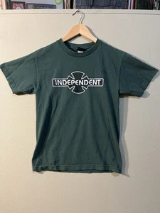 Camisa De Colección Independent Trucks Patín Hierro Cruz Logo Talla Pequeña Verde NHS - Imagen 1 de 11