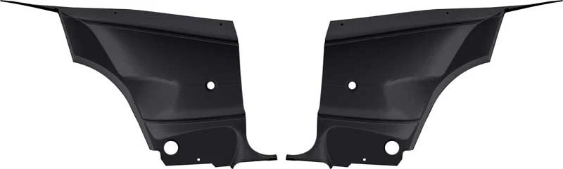 Plymouth Barracuda Cda 1970-74; modelos cupé; paneles laterales traseros interiores; negro; Foto 1 de 1