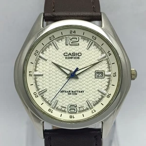 Casio Edifice 2719 Quartz EF-121 White Dial Vintage Herrenuhr MUR915KS3 - Bild 1 von 8