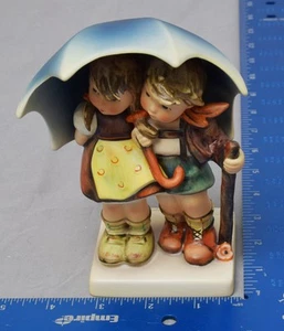 Hummel Figurine Stormy Weather HUM 71 2/0 TMK6 4.75" Tall Artist Signed - Picture 1 of 9