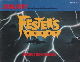 Nintendo NES Manuale Istruzioni Fester's Quest