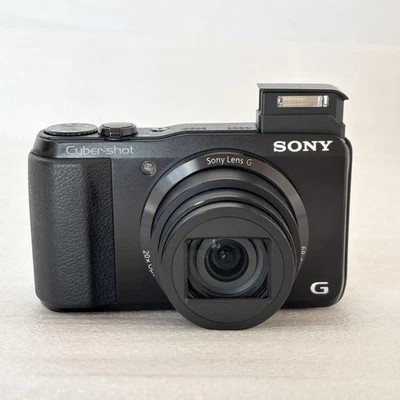 Sony Cyber-shot DSC-HX30V 18.2 MP digital camera Black 20x zoom English - Image 1 of 4