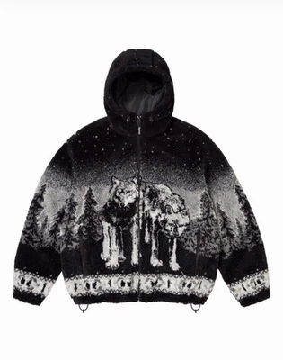 SUPREME B.B. CHAQUETA POLAR REVERSIBLE SIMON (NEGRA) (XL) SE ENVÍA HOY Foto 1 de 2