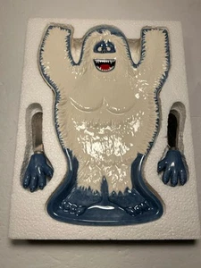 Bumble The Abominable Snowman Ceramic Cheese Board Plate Spreaders Roman Inc. - Picture 1 of 11