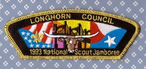 JSP  Longhorn Council  -Mint- Nat'l Jamboree 1993 - TX  GMY Bdr - Picture 1 of 1