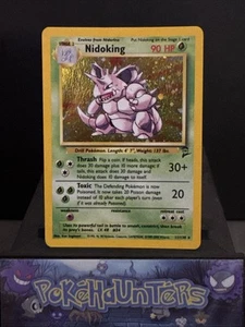 Pokemon Card Nidoking 11/130 Base Set 2 Holo Rare WOTC Played - Picture 1 of 9
