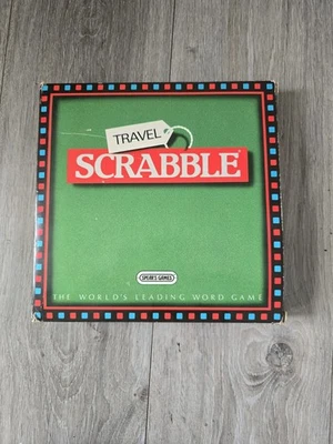 Vintage Travel Scrabble By Spears Game 1988 Edition Padded Zip Up Case Complete - Image 1 of 4
