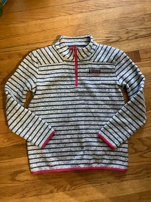 Suéter Pullover Vineyard Vines Niña Polar, Rosa Gris Azul, L, 14 Foto 1 de 4