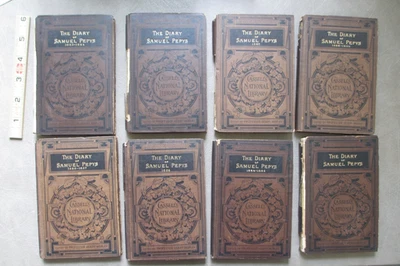 Set of 8 x The Diary of Samuel Pepys 1660's Cassell's National Library - 1886-88 - Image 1 of 4