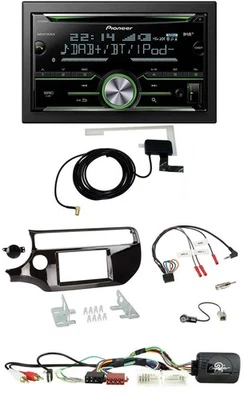 Pioneer CD USB Lenkrad Bluetooth 2DIN DAB Autoradio für Kia Rio UB ab 2015 piano - Bild 1 von 4