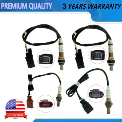 4pcs Upstream & Downstream Oxygen Sensor For 2005-2009 Audi A4 A6 3.2L 234-4409 - Изображение 1 из 4