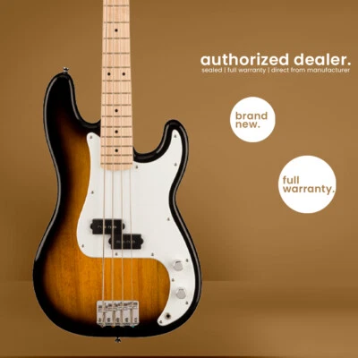 Squier Sonic | Precision Bass | Electric Bass Guitar | 2 Color Sunburst - Image 1 of 4