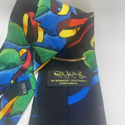 1996 Rush Limbaugh No Boundaries Collection Silk Tie Foto 1 de 4