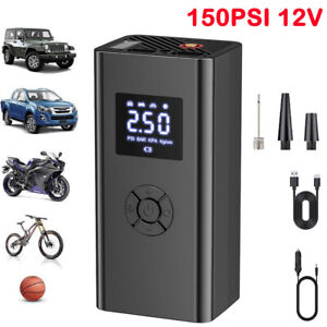 150PSI Air Pump Wireless Air Electric Tire Inflator Car Auto Bike Rechargeable