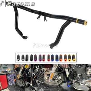 Highway Engine Guard Crash Bar w/ Frame Slider For Harley '14-Up Touring FLTRXST - Picture 1 of 37