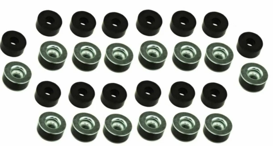 Kit de bujes de montaje de carrocería de 28 piezas 1964-1967 GTO Lemans Chevelle 442 GS convertibles Foto 1 de 3