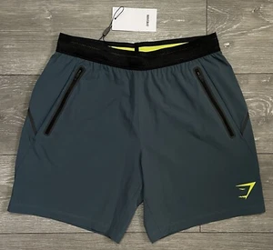 Pantalones Cortos GYMSHARK Apex Perform 7” GMSH4371-AT-S Verde Azulado Ceniza Para Hombres Pequeños Nuevos con Etiquetas AGOTADOS - Imagen 1 de 9