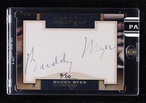 2011 Donruss Limited Cuts Cut Signatures /10 Buddy Myer #46 Auto