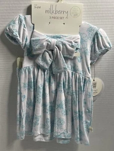 Milkberry Baby Girl (3-6 Months) 3 Piece Set! NWT!! - Picture 1 of 2
