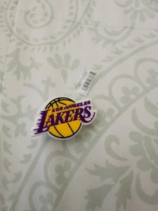 Crocs Yellow & Purple NBA LA Lakers Logo Shoe Charm NEW|Jibbitz - Picture 1 of 1