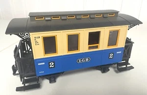 LGB SPUR G GARTENBAHN PERSONENWAGEN BLAU BEIGE - Bild 1 von 6