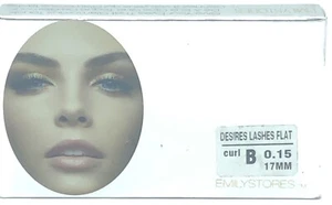 EMILYSTORES LASHES Nerz Fell Wimpernverlängerung B Curl 0,15 17 mm NEU KOSTENLOSER VERSAND f4 - Bild 1 von 2