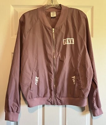 Victoria's Secret розовый женщин розовый Bomber Anorak куртка размер большой - Изображение 1 из 4