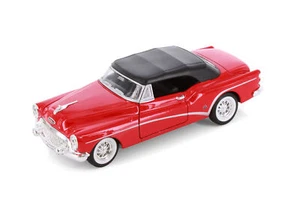 1953 BUICK SKYLARK RED CONVERTIBLE SOFT TOP 1/24 DIECAST CAR WELLY 24027H/4D - Picture 1 of 6