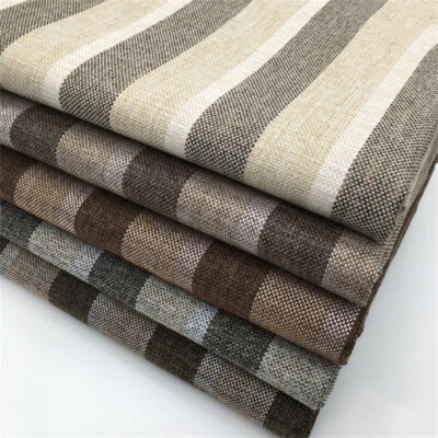 1pc Striped Jacquard Fabric Woven Upholstery Chair Sofa Cloth Costume Craft Soft - Image 1 of 4
