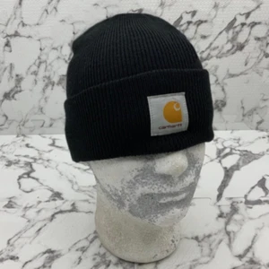 Men’s Carhartt Black Cuff Casual Beanies NWT - Picture 1 of 4