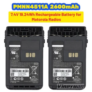 2PC 2600mAh PMNN4511A Akumulator do Motorola DP3441 XiRE8600 XiRE8668 - Zdjęcie 1 z 12