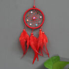 Handmade Dream Catcher Hanging With Rattan Bead Feathers Wall Car Decor Ornam Th