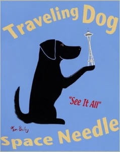 Traveling Dog by Ken Bailey Signs Print 8x10 - Picture 1 of 1