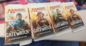 (4) Oath of the Gatewatch Booster Pack MTG Magic The Gathering SEALED 15 KARTEN - Bild 1 von 2