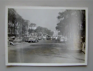 1967 Chevy Truck In Saigon B&W Photo South Vietnam war old - Picture 1 of 2