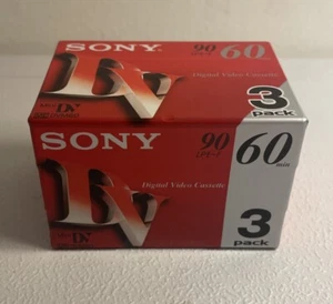SONY 3DVM60R3 Mini Digital Video Cassette 60min x 3 [Sealed] Made in Japan - Picture 1 of 3