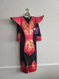Kid's Ninja Prestige Halloween Costume Jumpsuit and Chest  only Size Medium 8-10 - Picture 1 of 6