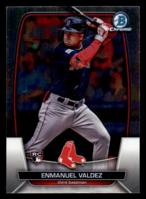 2023 Bowman Chrome #9 Enmanuel Valdez RC - Image 1 of 2