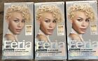 3 Pack Hair Color L'Oreal - Feria - 11.11 Ultra Cool Blonde Icy Blonde