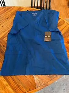 NWT Large Blue Scrub Top Matrix Mens Maevn - Picture 1 of 5