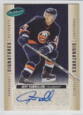 2005-06 UD PARKHURST JEFF TAMBELLINI AUTO Signatures Autograph # JT Authentic