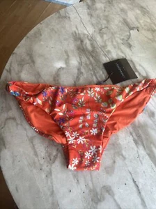 CYNTHIA ROWLEY Orange Multi  Bikini Bottom  Size Large NWT - Picture 1 of 14
