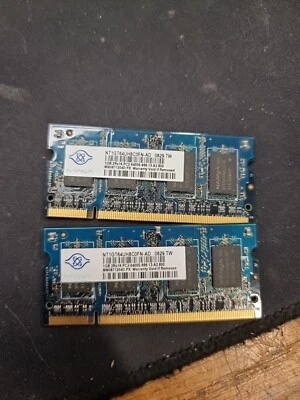 Nanya NT1GT64UH8D0FN-AD modulo RAM 1GB DDR2 PC2-6400S 800MHz so dimm 200-pin - Immagine 1 di 2