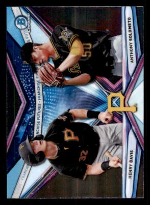 2021 Bowman Chrome Draft Franchise Futures #FF1 Henry Davis/Anthony Solometo - Image 1 of 2
