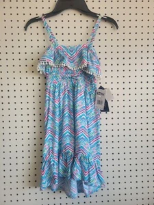 Star Ride Girls Size M (5/6) Multi-Colored Spaghetti String Summer Dress - Picture 1 of 6