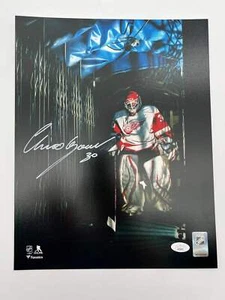 Chris Osgood handsigniertes 11x14 Detroit Red Wings Foto JSA CoA - Bild 1 von 1