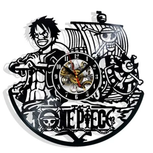 One Piece Vinyl Wall Clock - Retro Decor - Unique Home Accent - Perfect Gift - Picture 1 of 4