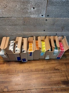 Lote de 10 rollos calcomanías adhesivas de 1" DOT etiqueta adhesiva de peligro etiqueta de advertencia OSHA  - Imagen 1 de 5