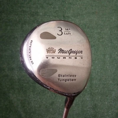 MacGregor Tourney Stainless Tungsten 14* 3 Wood Titanium Graphite Shaft RH 43.5” - Image 1 of 4
