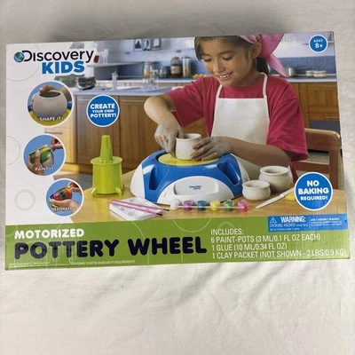 Discovery Kids roda de cerâmica motorizada com pedal artesanato escultura moldagemN - Imagem 1 de 4